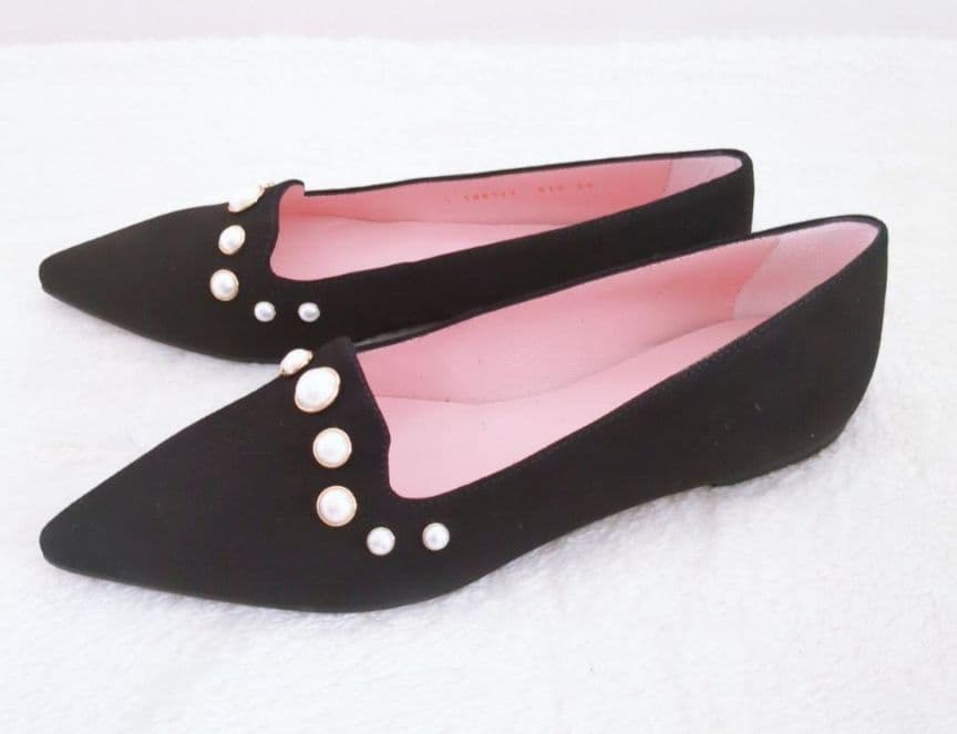 未使用 Pretty Ballerina フラットシューズ パール
