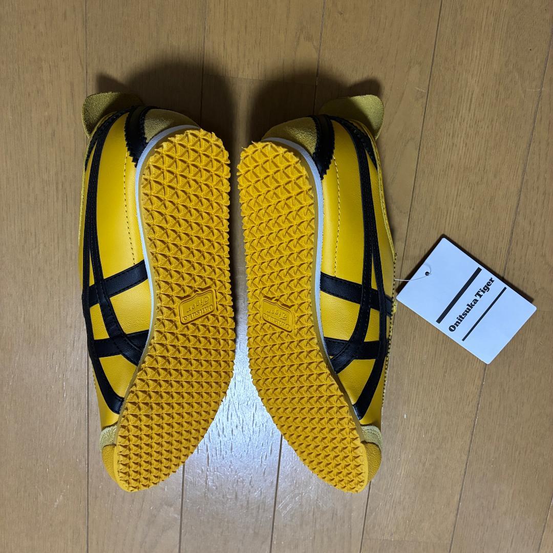 オニツカタイガー MEXICO 66 イエロー ブラック 25cm スニーカー