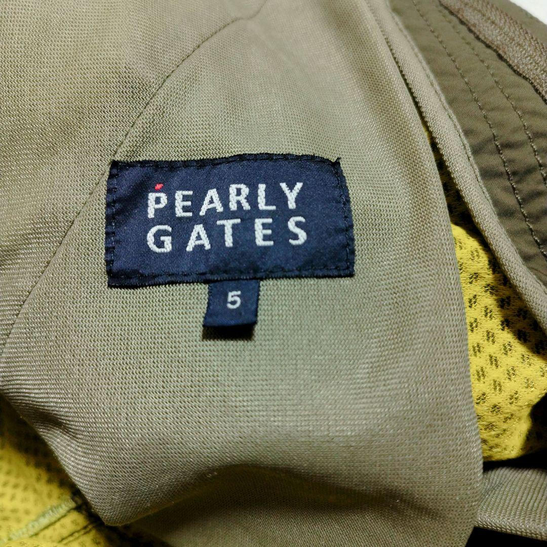 【美品】パーリーゲイツ ソロテックス タフタパンツ サイズ5 カーキ 防風