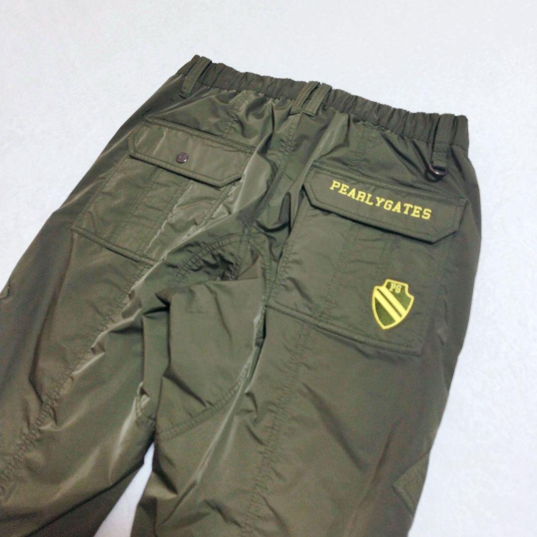 【美品】パーリーゲイツ ソロテックス タフタパンツ サイズ5 カーキ 防風
