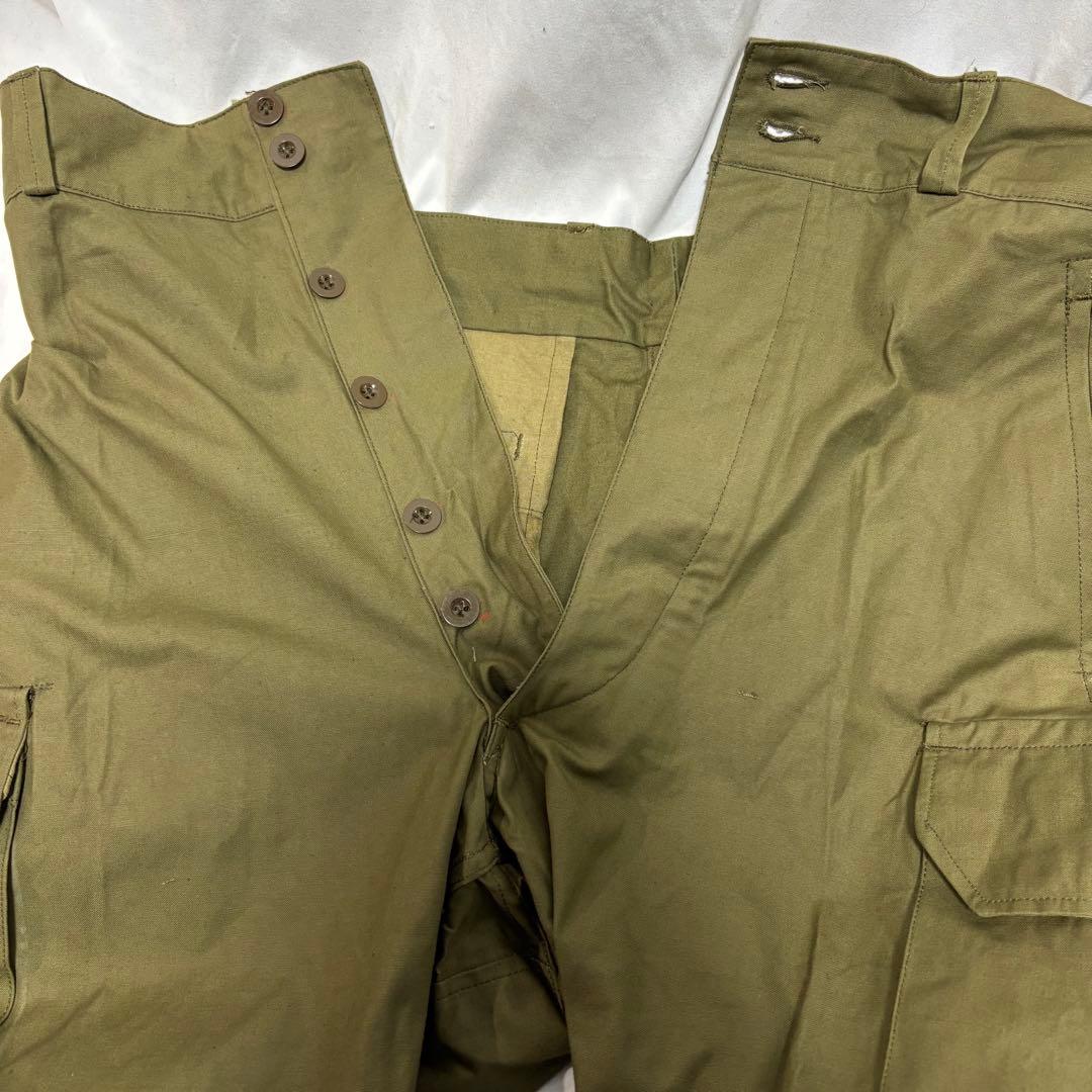希少 実物 新品 デッドストック フランス軍 M-47 カーゴパンツ 前期型