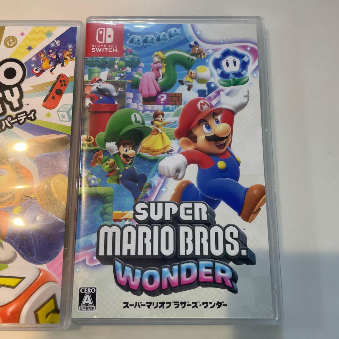 値下げ中！（動作確認済み）スーパーマリオゲームSwitch 3本セットケース付き