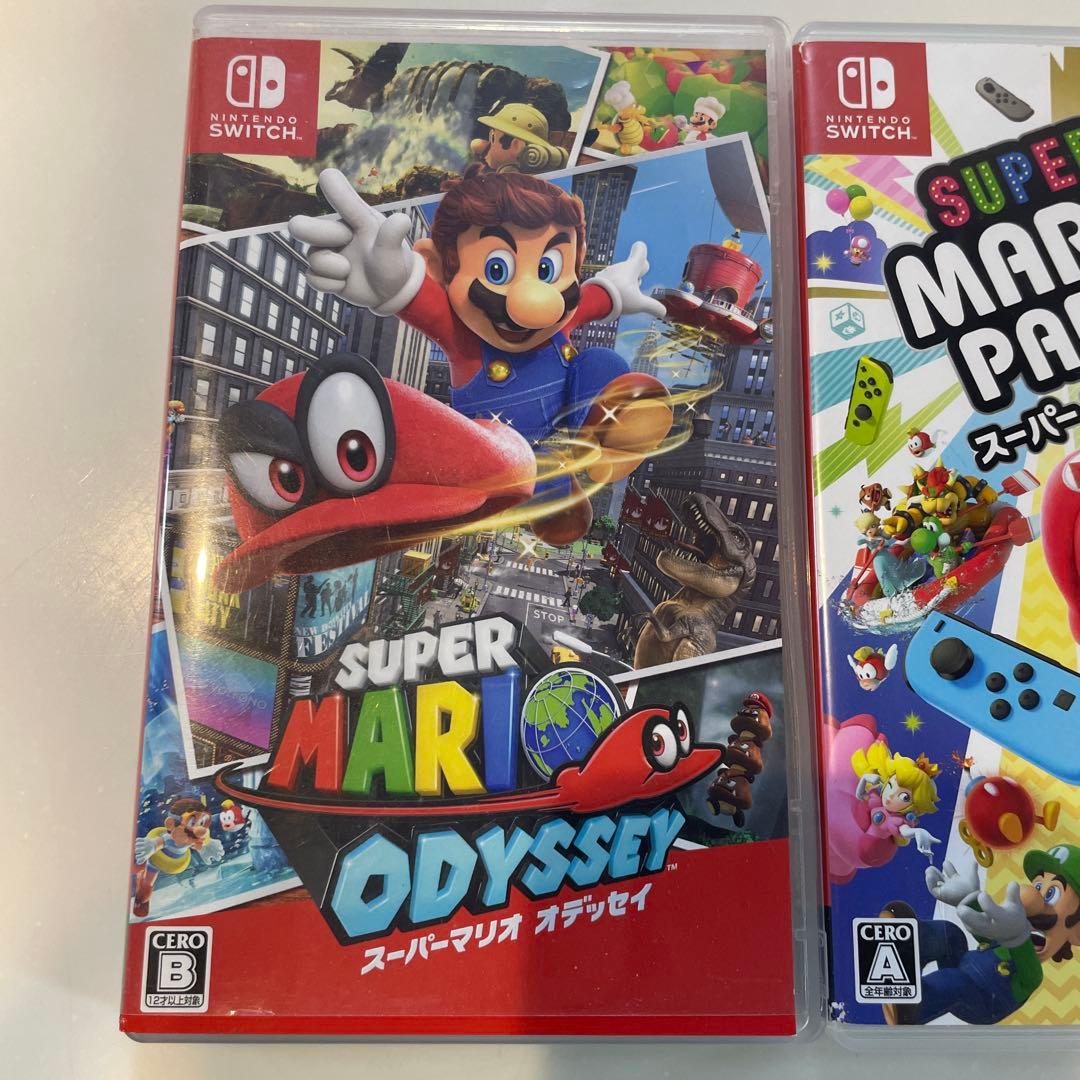 値下げ中！（動作確認済み）スーパーマリオゲームSwitch 3本セットケース付き