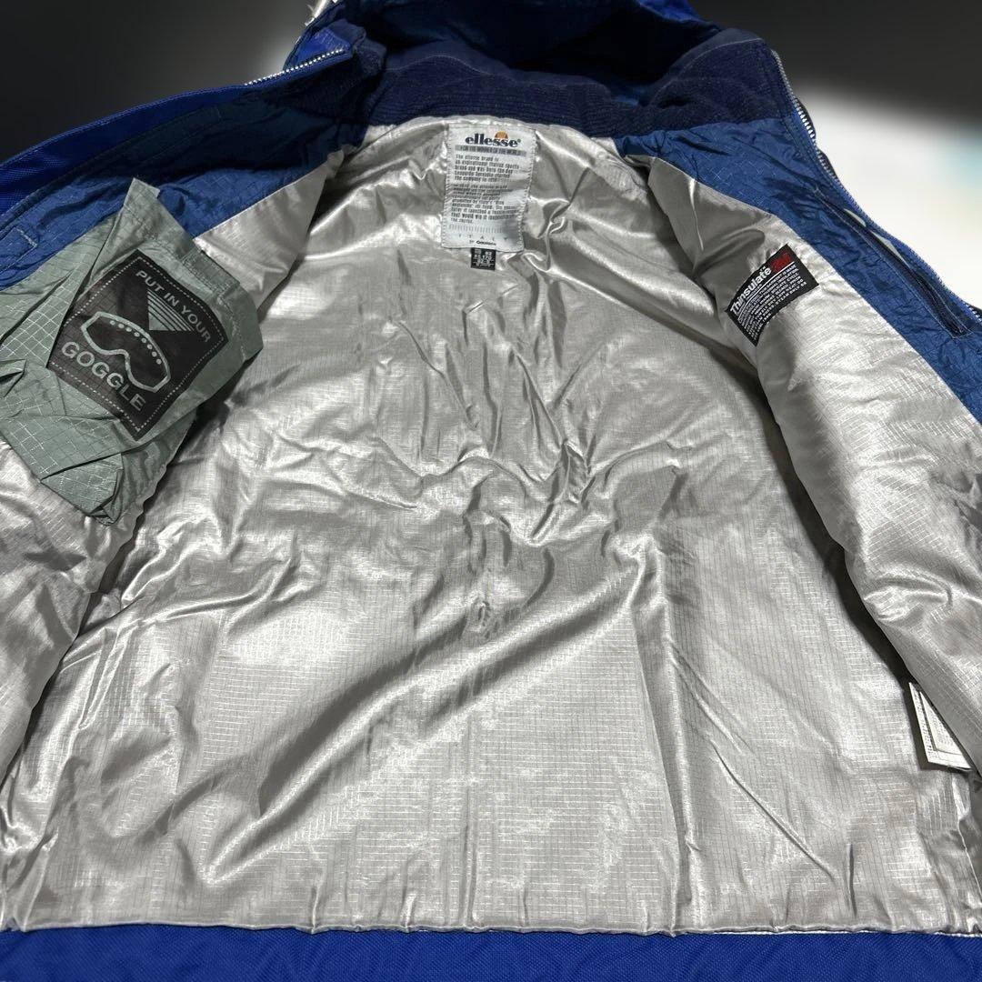ellesseエレッセ　フランス代表ココリコ　スキーウェア 上下セットM白ブルー