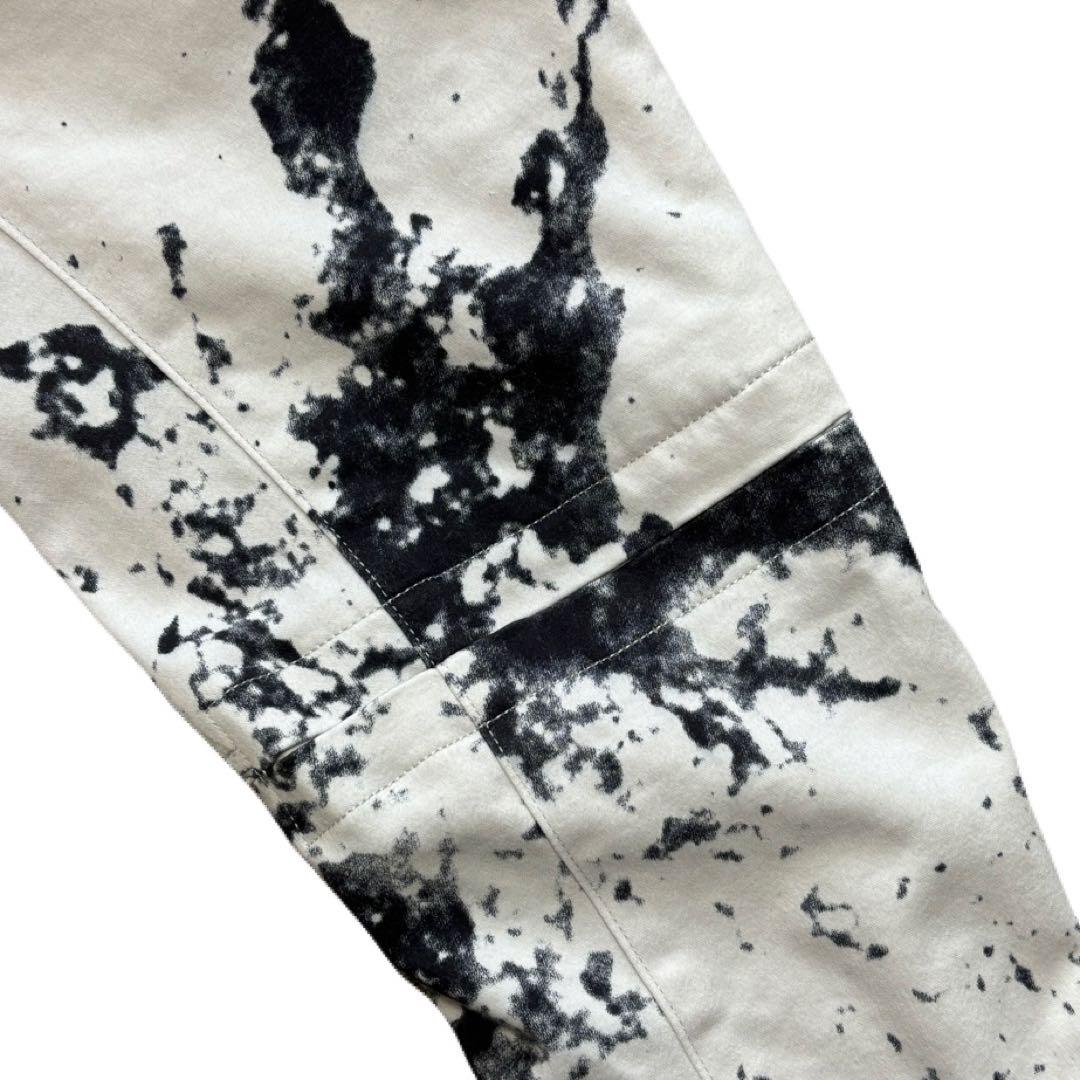 bajra. 墨スプラッシュ柄トリプルウエストジョッパーズ/ソフトサルエルパンツ