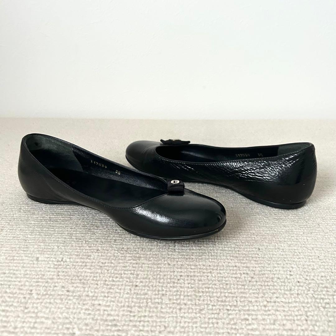 GUCCI グッチ フラットシューズ GG 黒 22cm