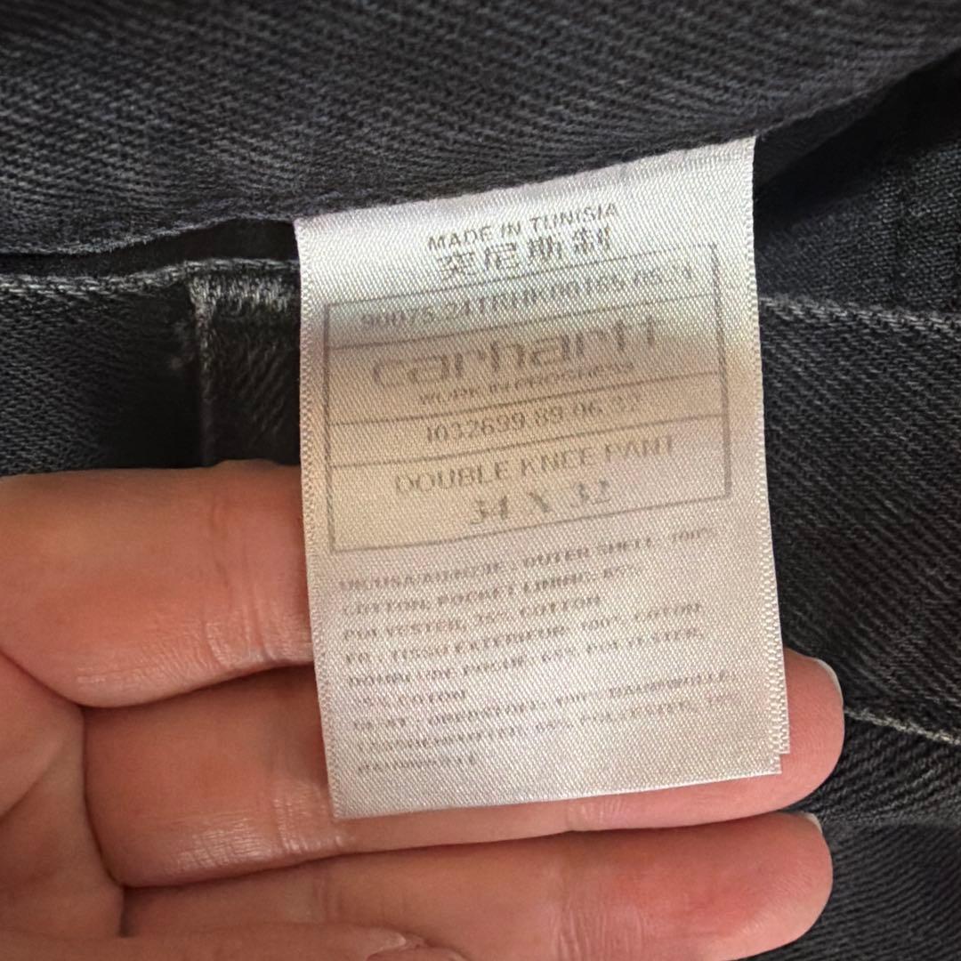 Carhartt DOUBLE KNEE PANT ブラックデニム