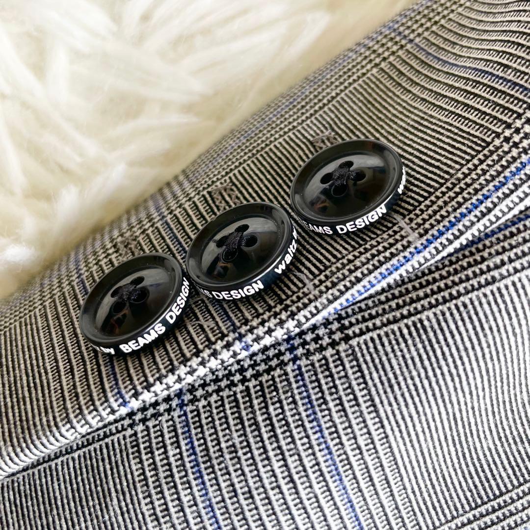 極美品✨ウォルツバイビームスデザイン セットアップ スーツ チェック120 卒服