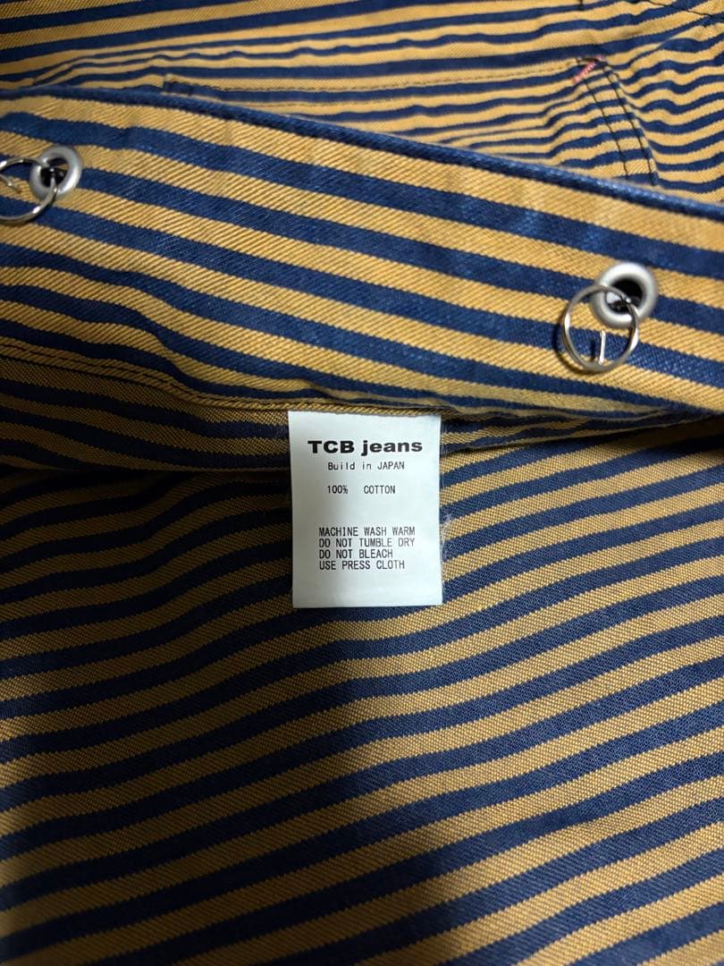 TCBジーンズ キャットハート チョアコート タビーキャットストライプ 40