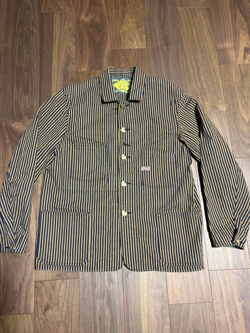 TCBジーンズ キャットハート チョアコート タビーキャットストライプ 40