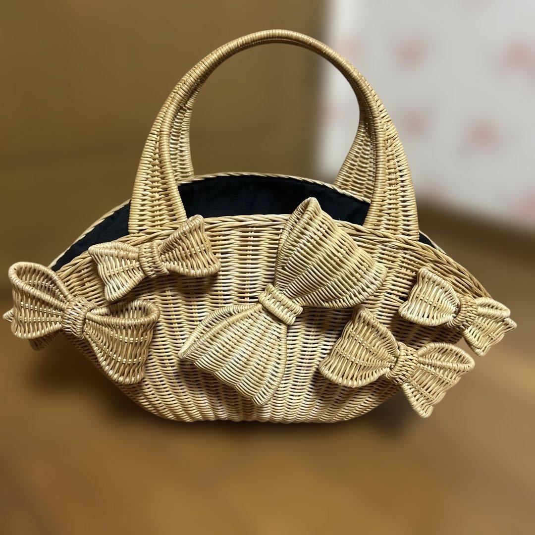 アナトリエ　リボンカゴバック　お盆限定価格