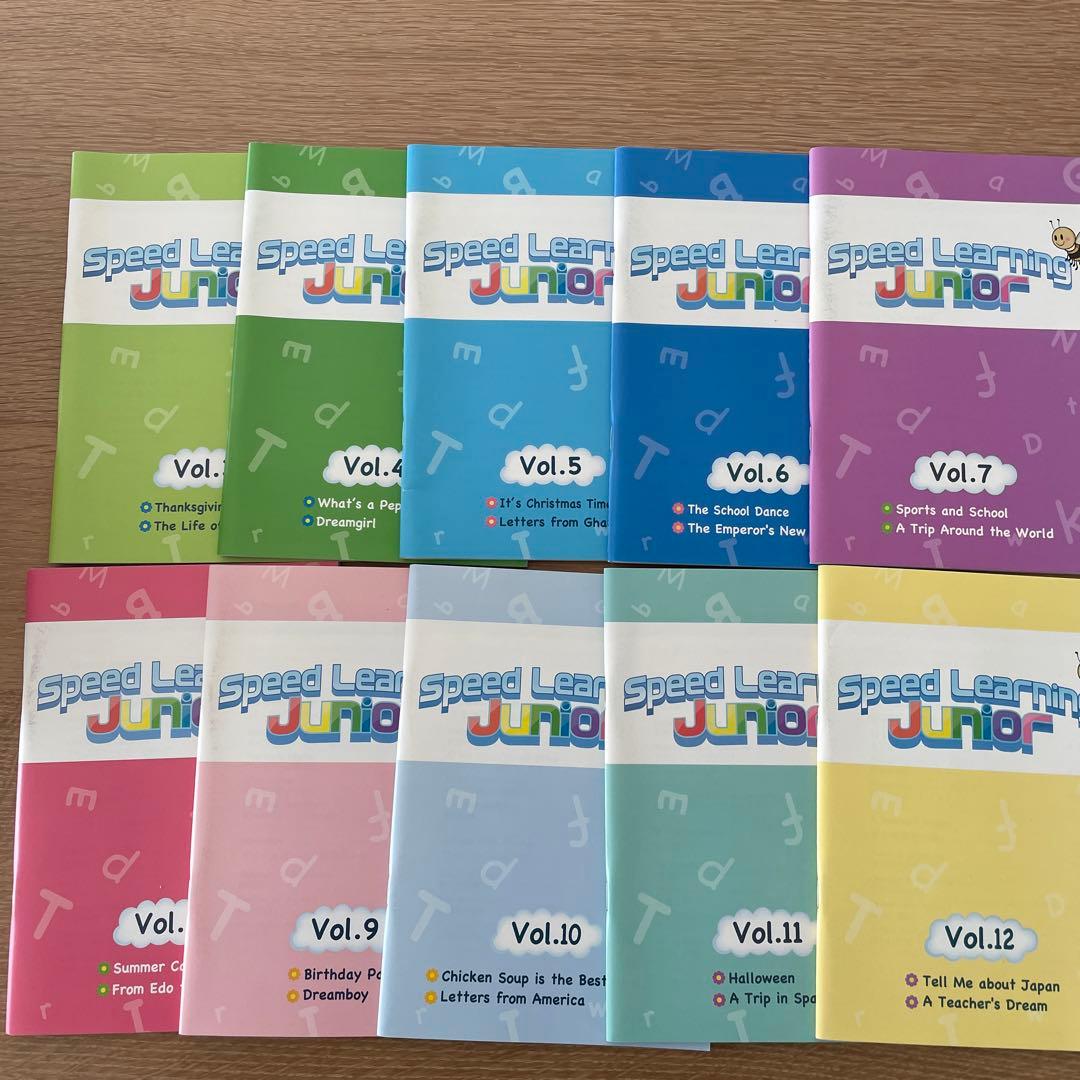 スピードラーニングジュニア  1〜12 全巻セット　英語