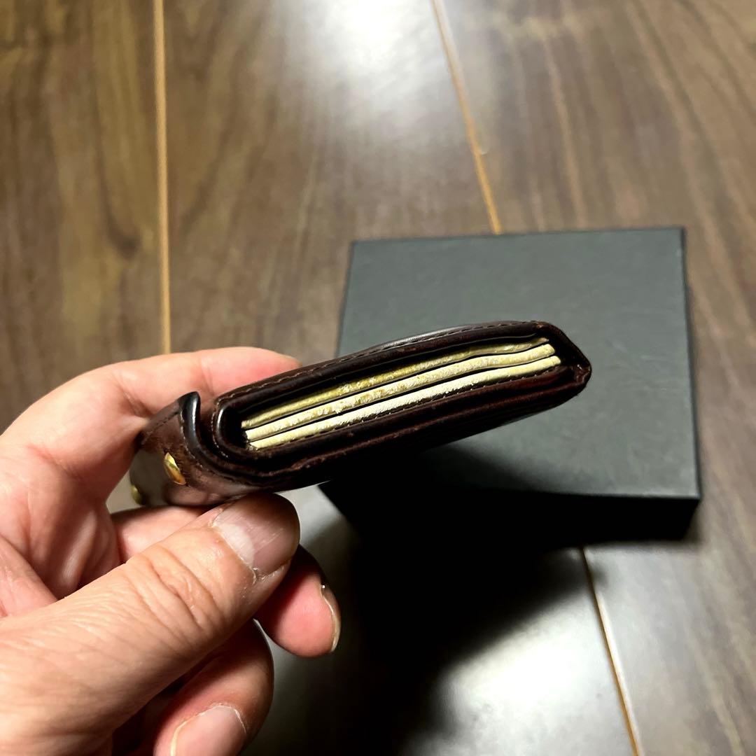 【エムピウ】 ミッレフォッリエ MF2p25 タバコベージュ　経年変化　箱付き