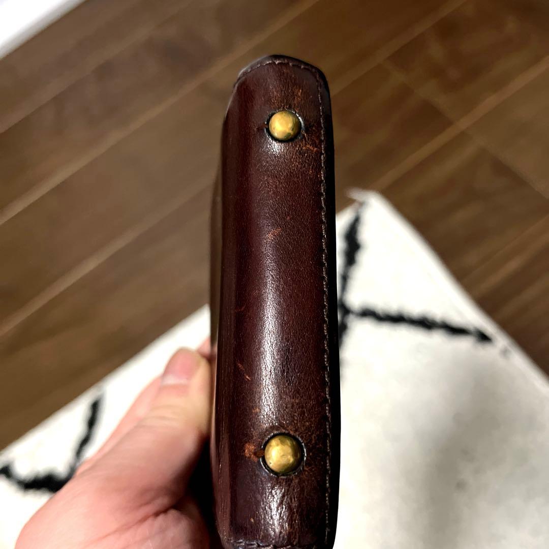 【エムピウ】 ミッレフォッリエ MF2p25 タバコベージュ　経年変化　箱付き