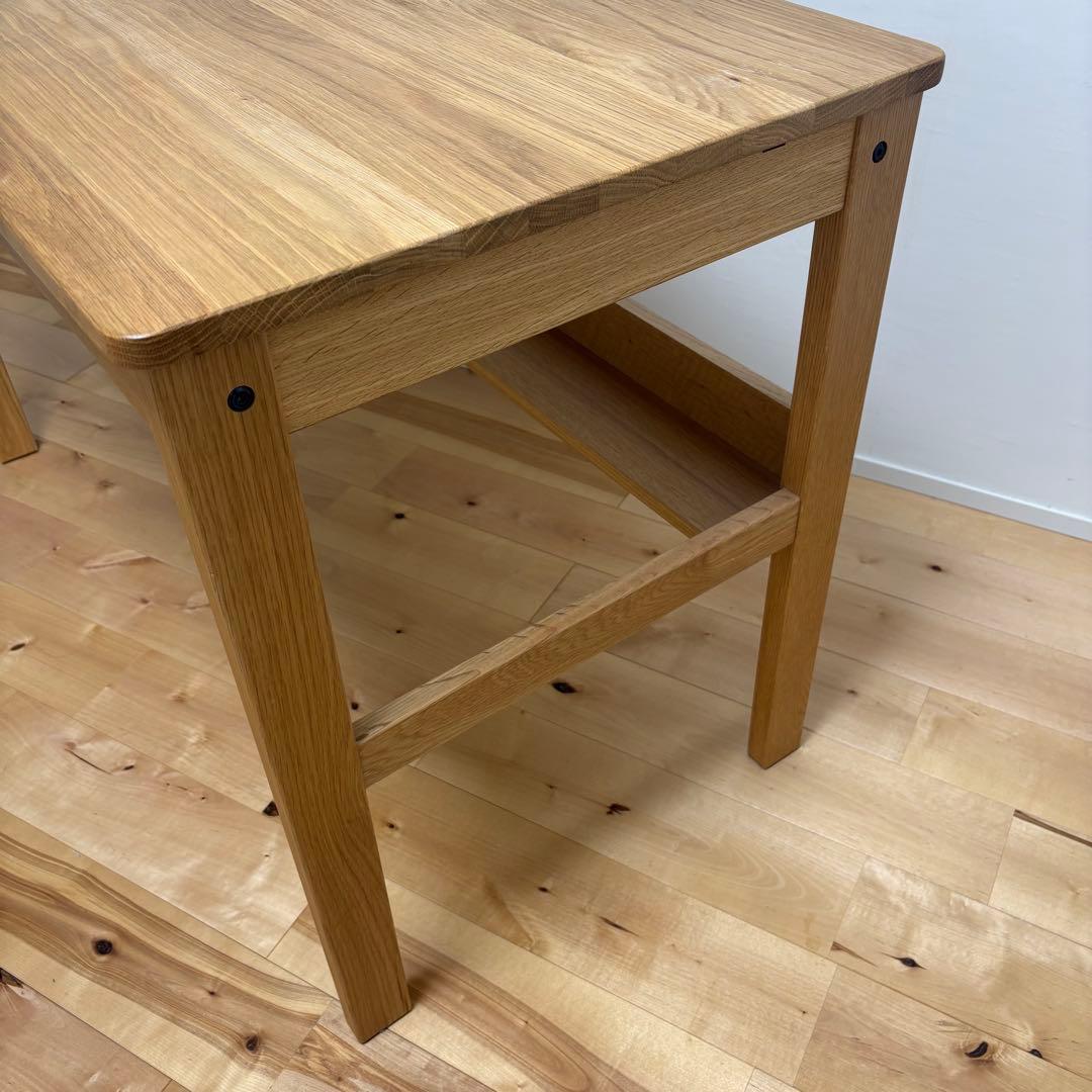 aM　無印良品　オーク無垢材デスク