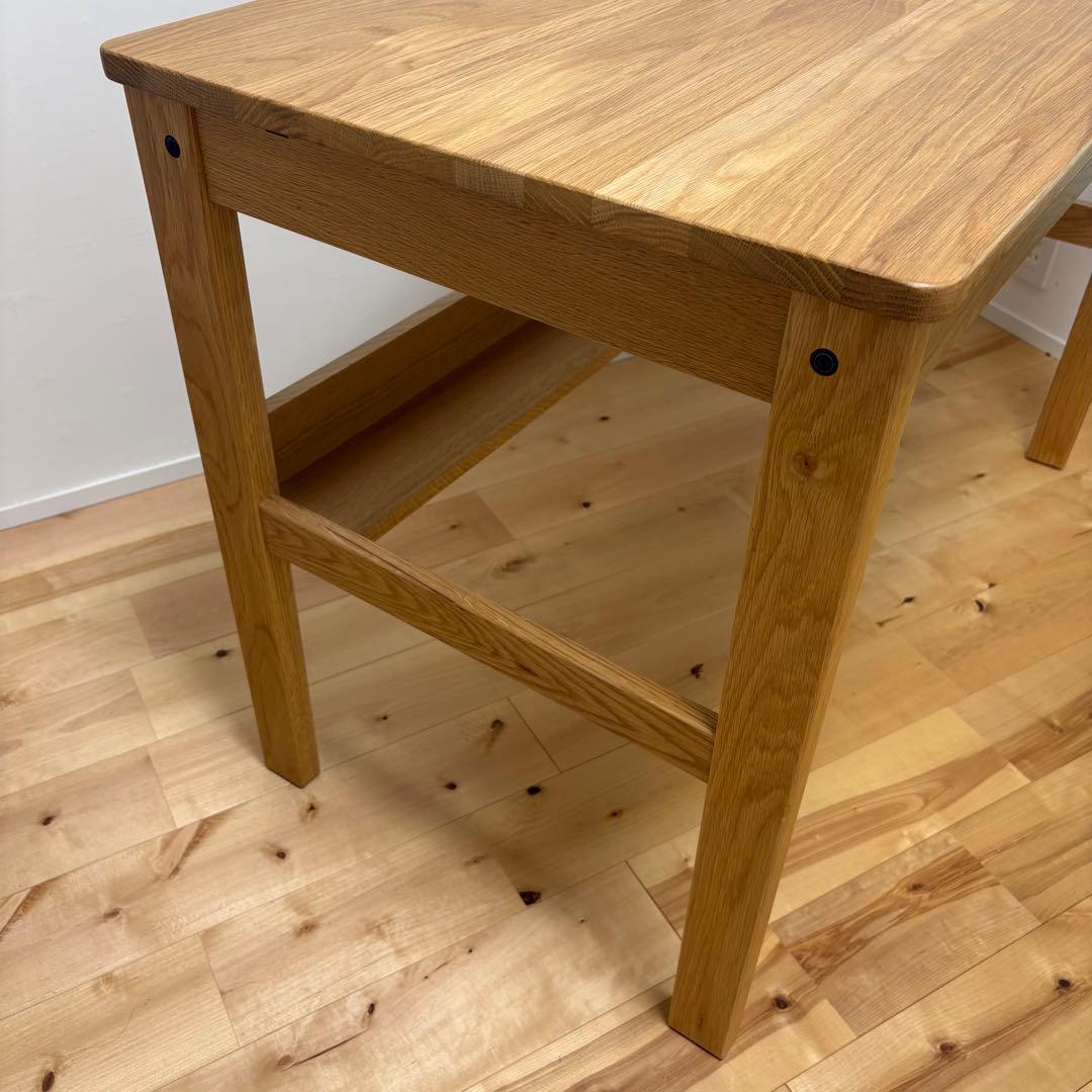 aM　無印良品　オーク無垢材デスク