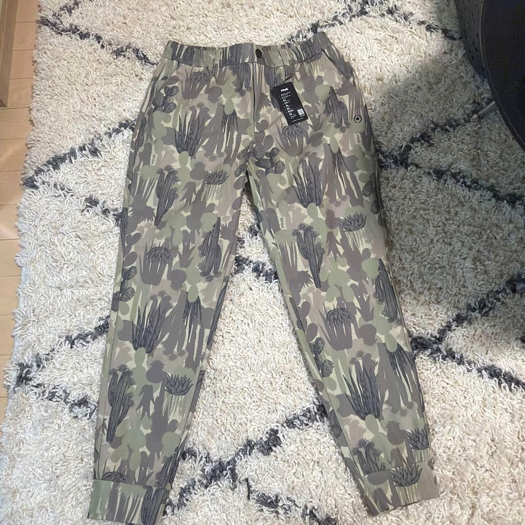 ピン（PING）（メンズ）ゴルフウェア カモフラ柄ストレッチジョガーパンツ