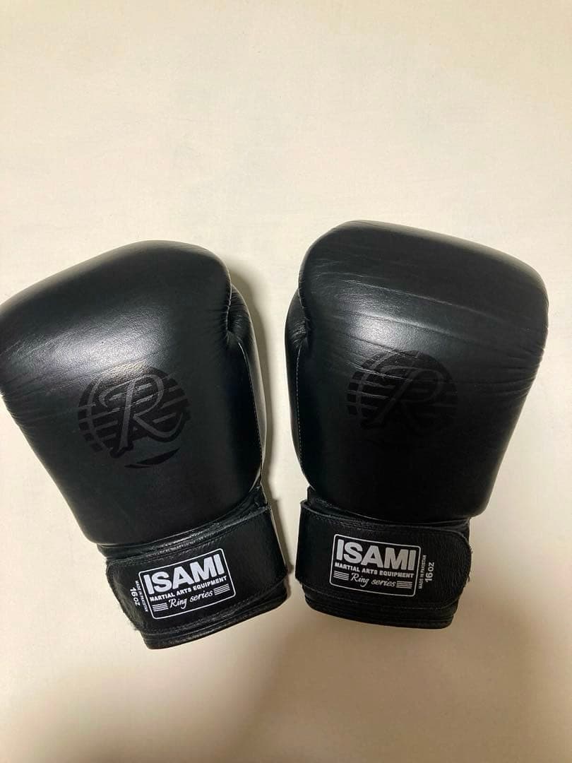 ISAMI ボクシンググローブ 黒 レザー