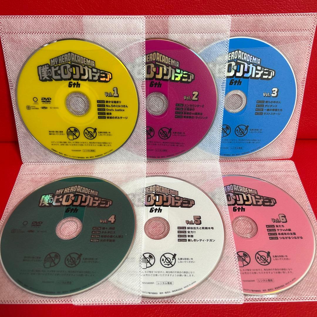 僕のヒーローアカデミア　6期　アニメ　DVD　全巻セット　1巻〜6巻　全6巻
