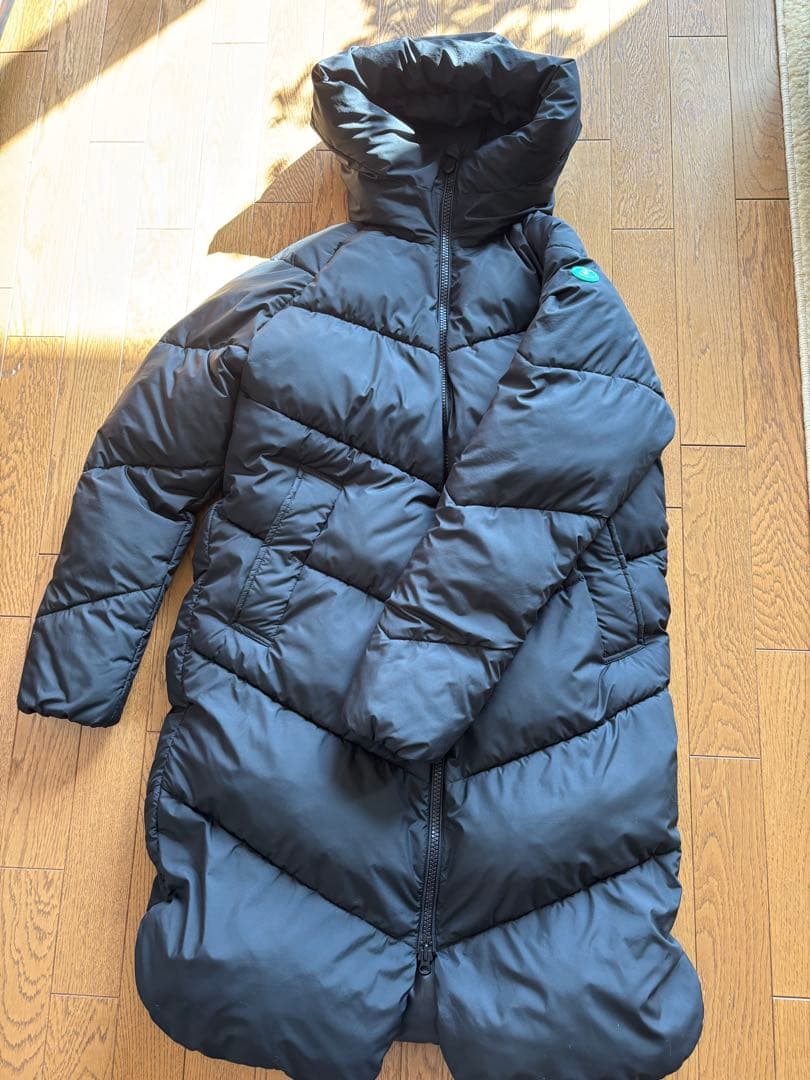 SAVE THE DUCKセーブザダックパフコート ブラックMサイズ