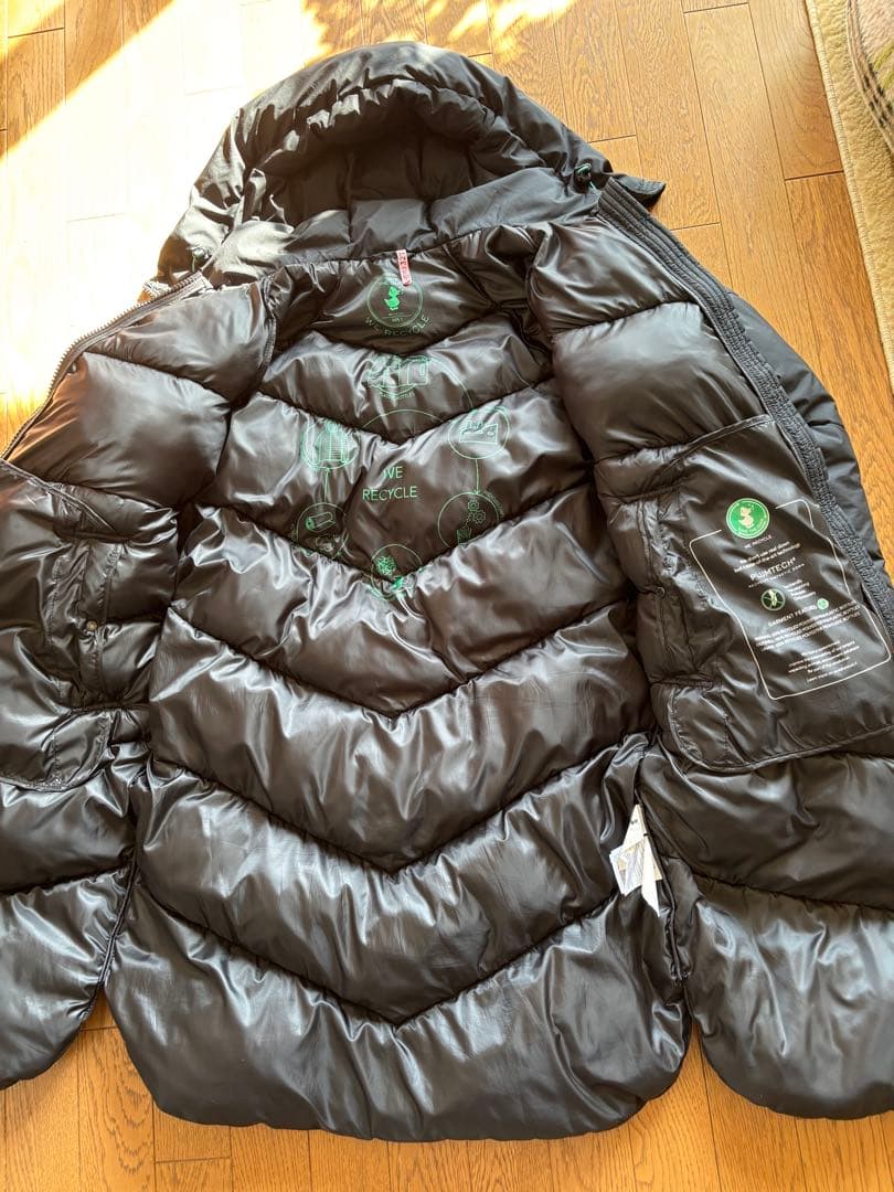 SAVE THE DUCKセーブザダックパフコート ブラックMサイズ