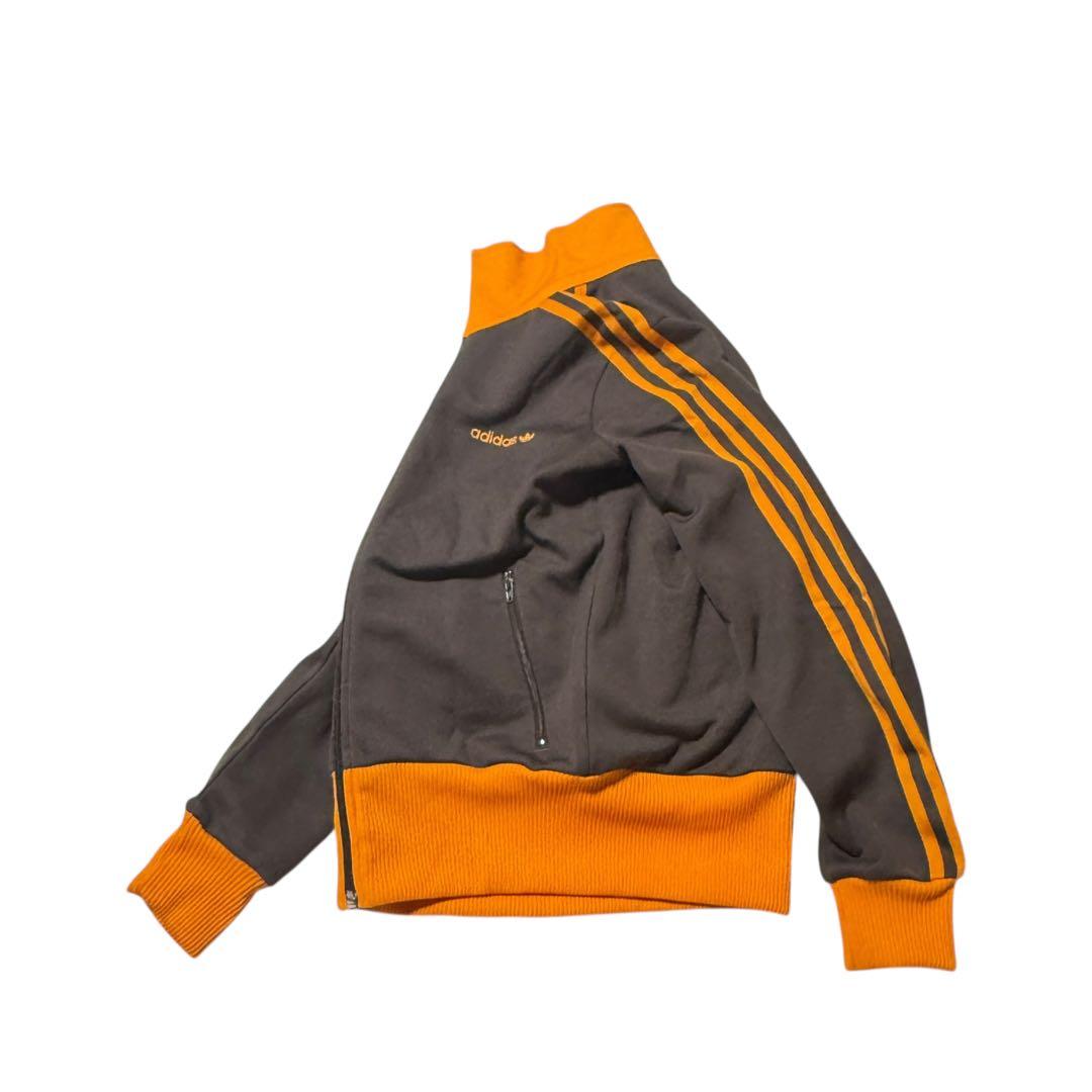 ✨希少✨アディダス トラックジャケット ブラウン オレンジ 茶色 S