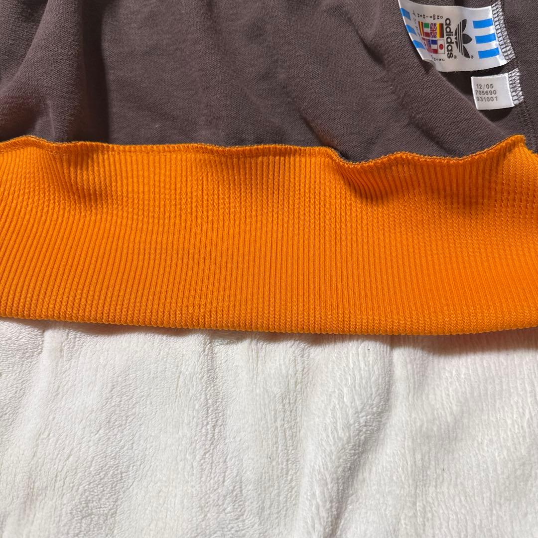 ✨希少✨アディダス トラックジャケット ブラウン オレンジ 茶色 S