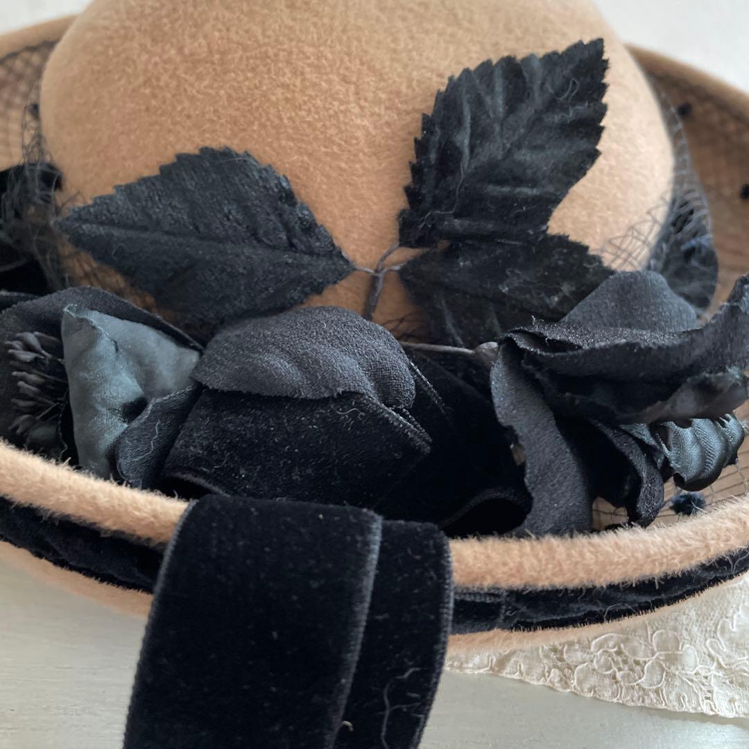 銀座ボーグ ハット　チュールレース帽子 ベッドドレス