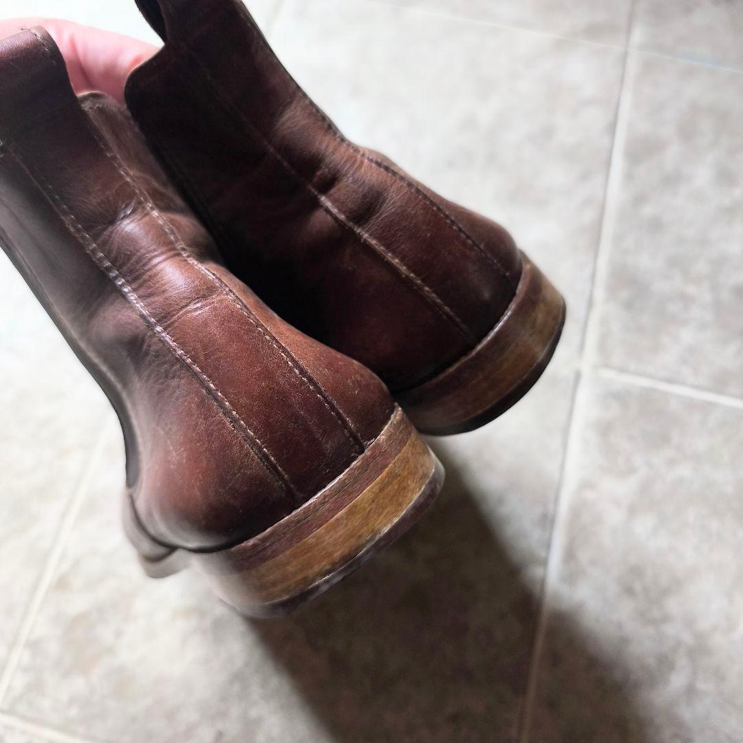 り*く様 フランス　bobbies　サイドゴアブーツ　43