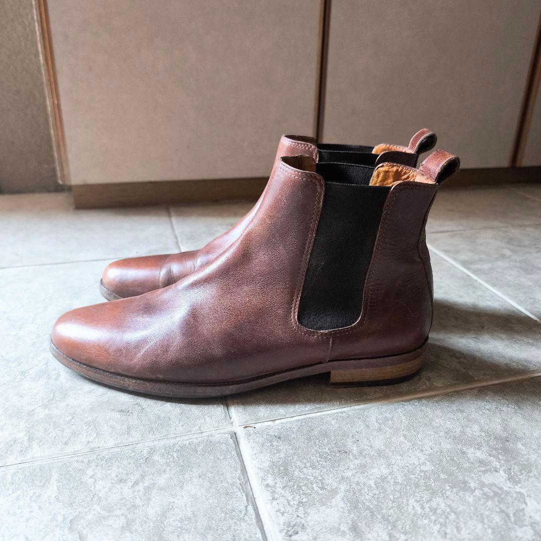 り*く様 フランス　bobbies　サイドゴアブーツ　43