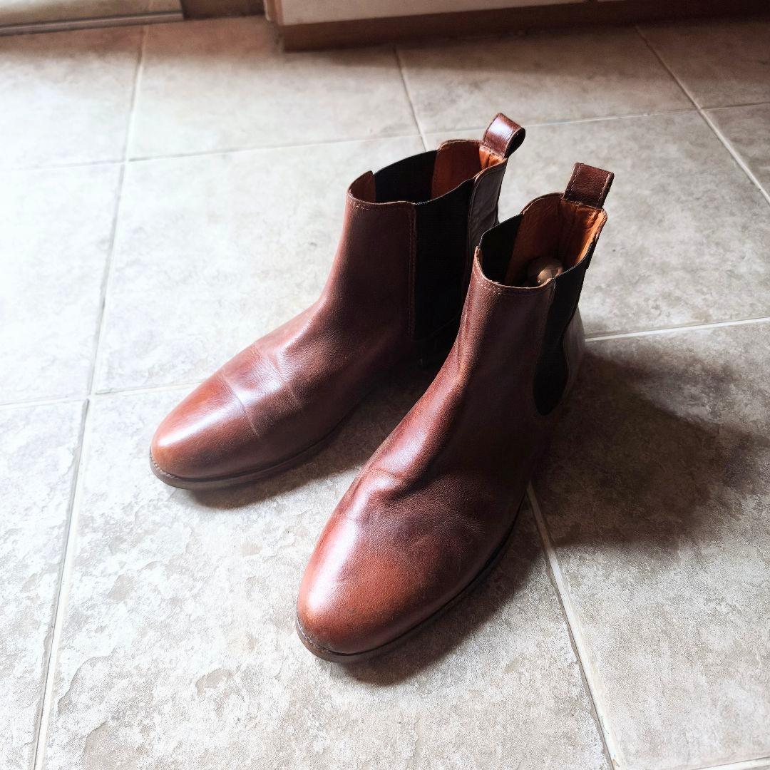 り*く様 フランス　bobbies　サイドゴアブーツ　43