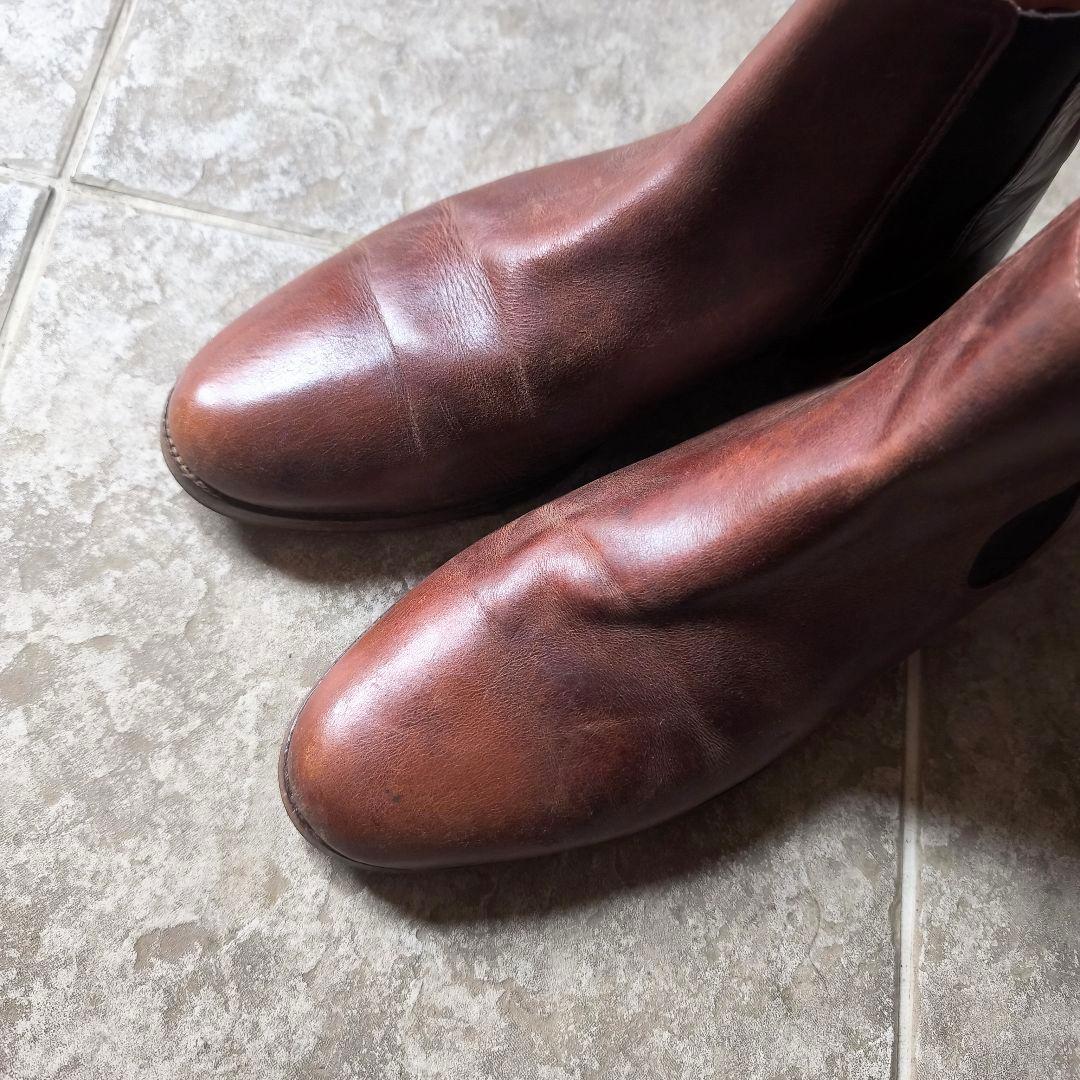 り*く様 フランス　bobbies　サイドゴアブーツ　43