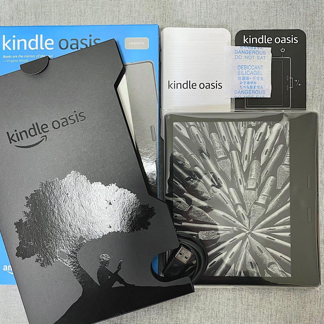 美品 Kindle Oasis 第10世代 32GB 色調調節ライト／純正カバー