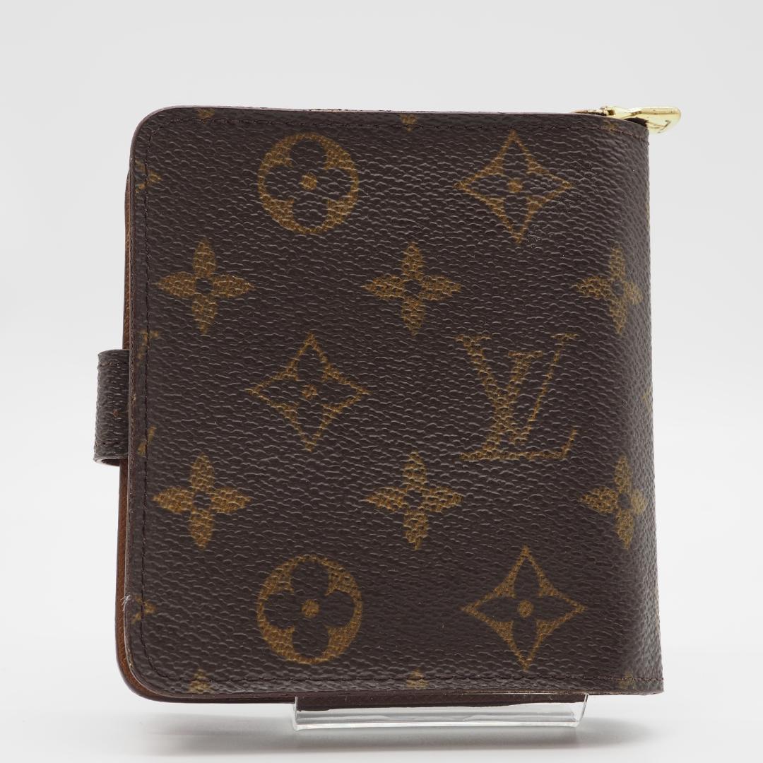 ルイヴィトン モノグラム コンパクトジップ 二つ折り財布