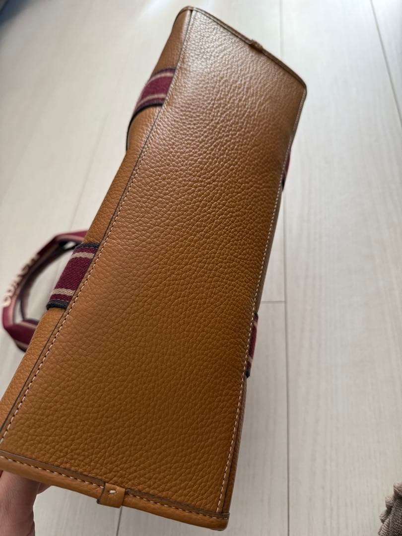 新品 COACH 2weyキャメルレザートートバッグ