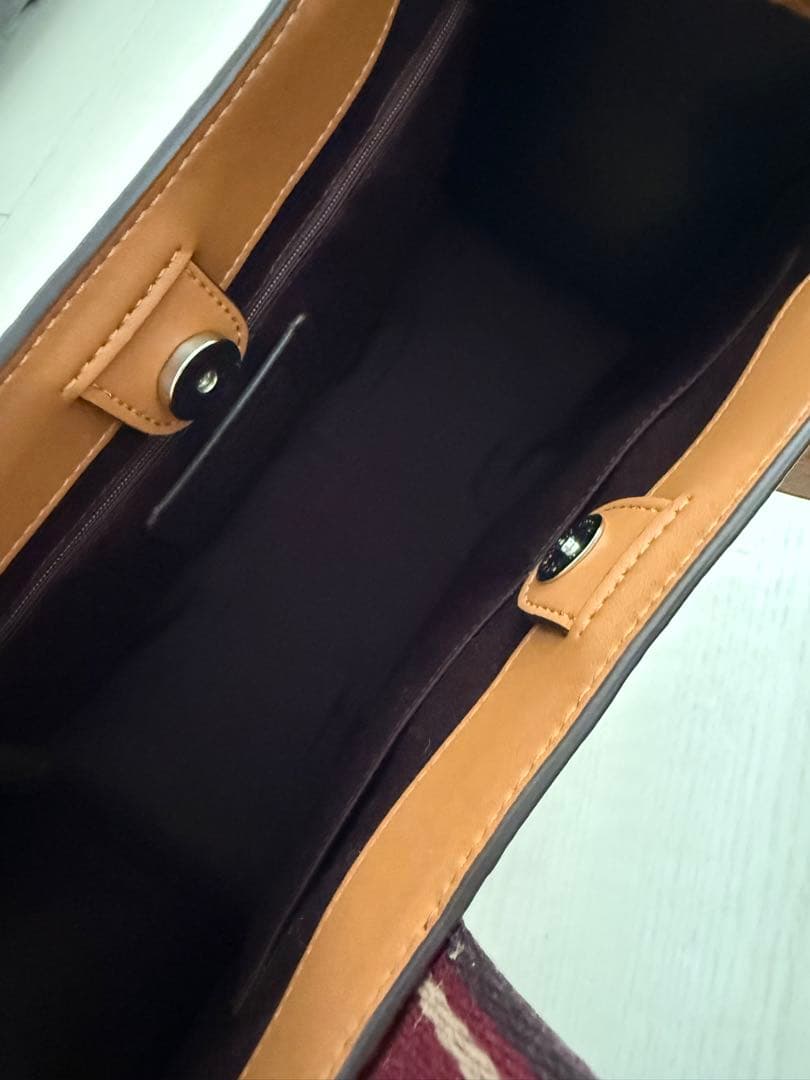 新品 COACH 2weyキャメルレザートートバッグ