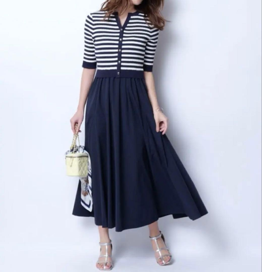 【めるぴちゃ様】ジャスグリッティ 一度着用 ドッキングワンピース ネイビー