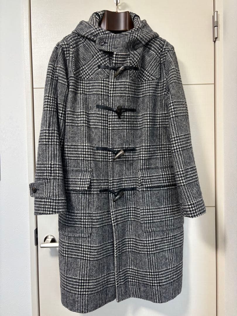 BEAMS F 別注　INVERTERE グレンチェック ダッフルコート 36