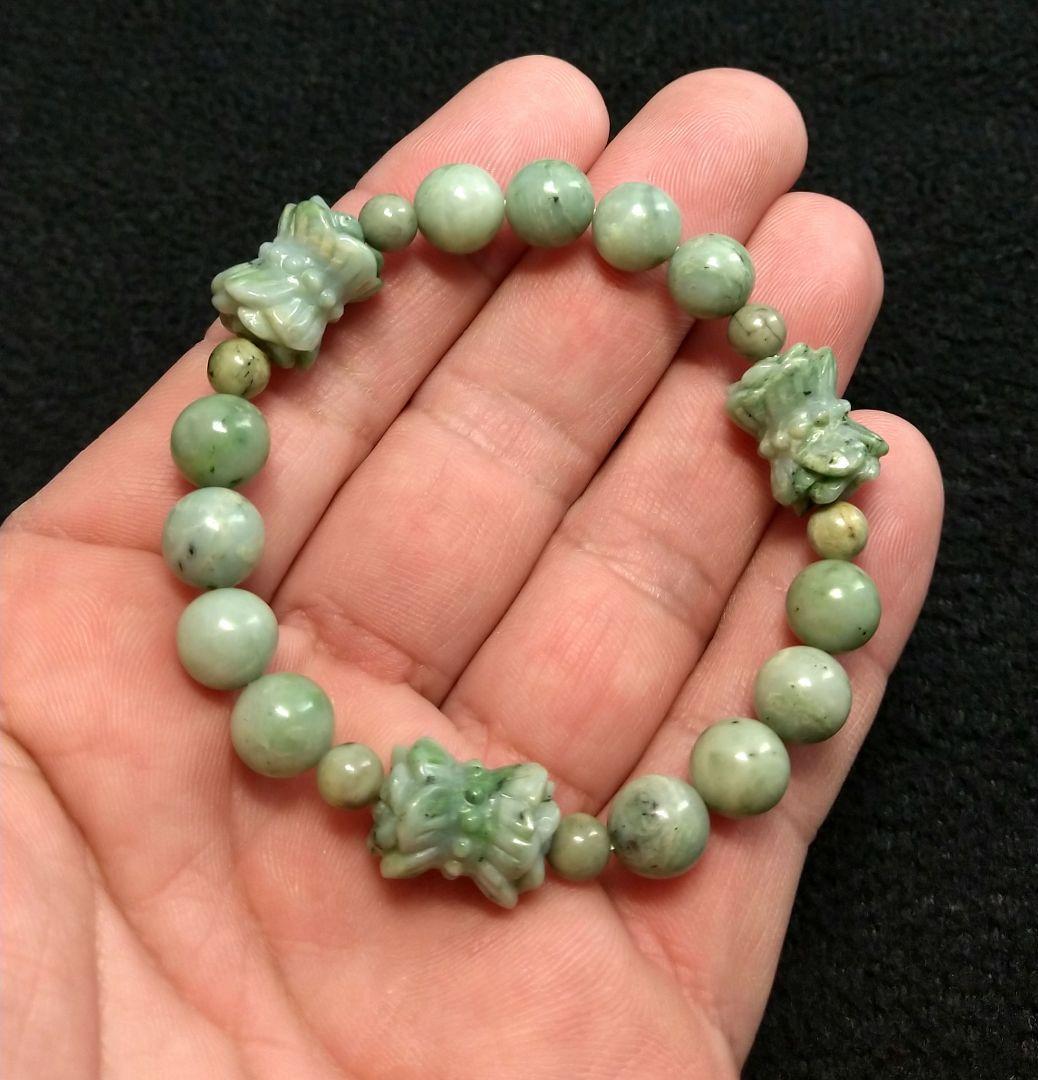 専用【希少,珍品】日高翡翠《双頭蓮》ブレス　神居古潭ブレスとおまとめ