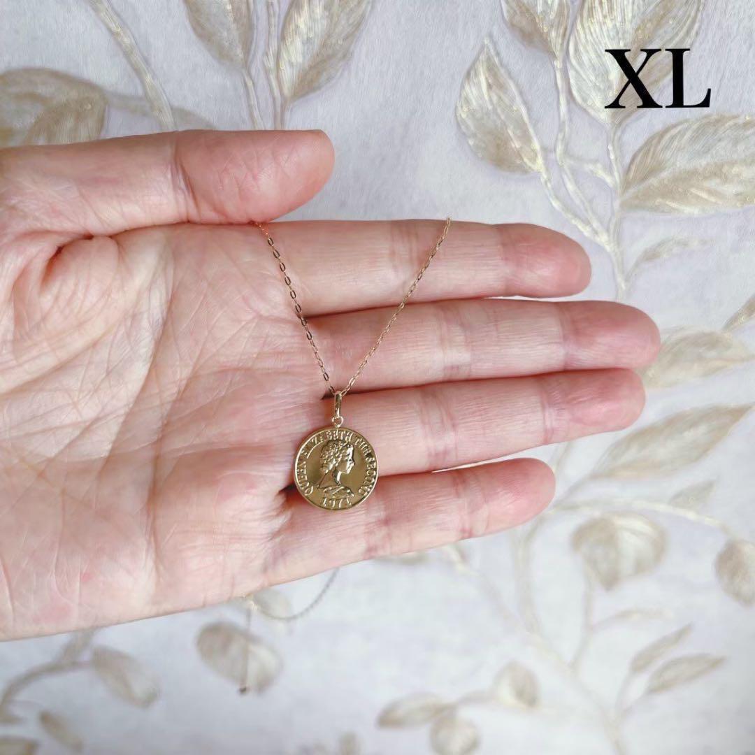 18K  ネックレストップ エリザベス 刻印 18金 XL 超特大