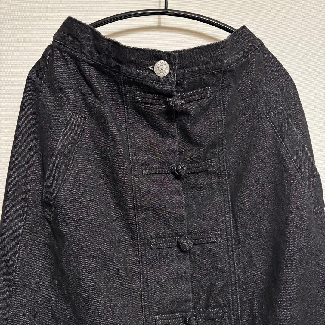 jouetie チャイナ風 ブラックデニムセットアップ セパレート Mサイズ