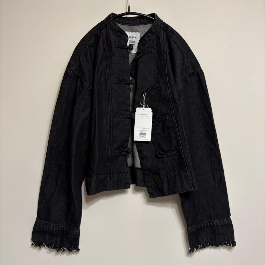 jouetie チャイナ風 ブラックデニムセットアップ セパレート Mサイズ