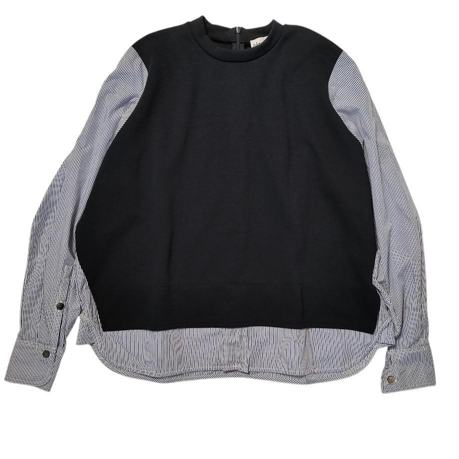 nagonstans ナゴンスタンス スウェット切り替えシャツ M
