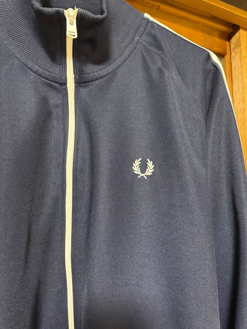 フレッドペリー テープトラックジャケット CARBON BLUE XL