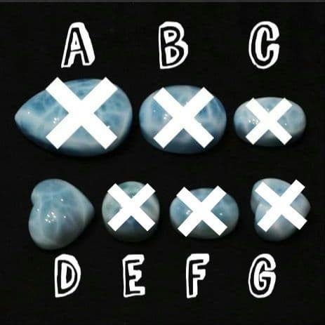 ★ラリマー ハート型 大粒ルースD(SA+)