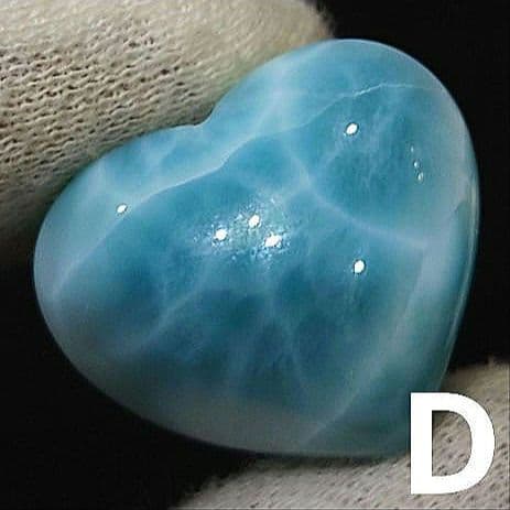 ★ラリマー ハート型 大粒ルースD(SA+)
