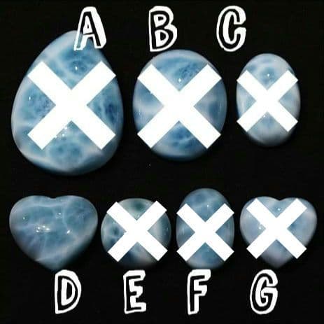 ★ラリマー ハート型 大粒ルースD(SA+)