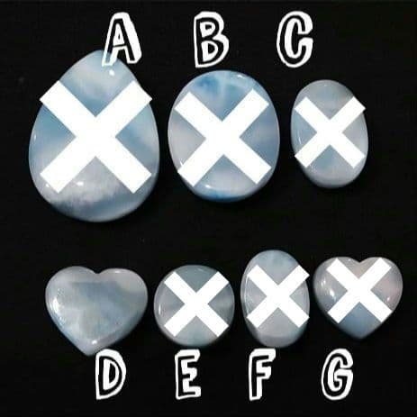 ★ラリマー ハート型 大粒ルースD(SA+)