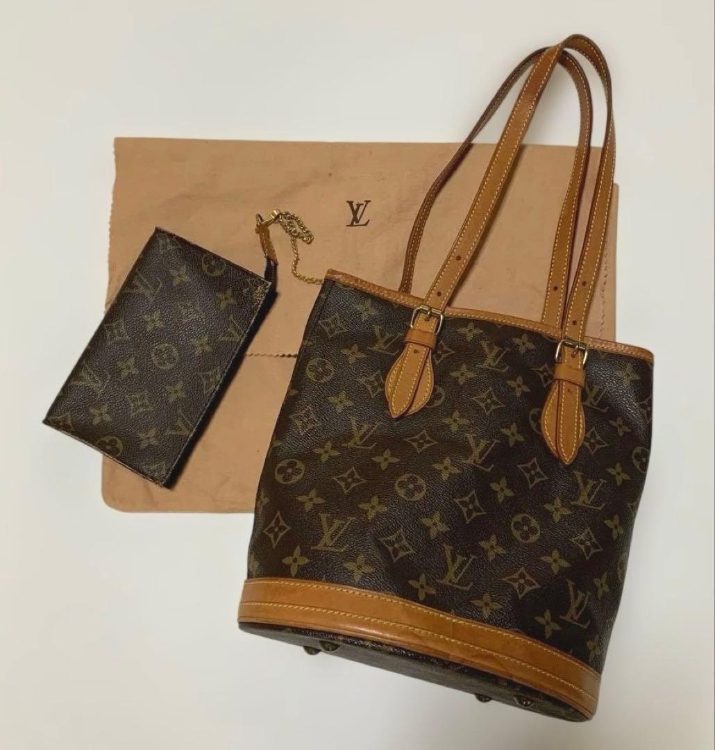 ルイヴィトン　モノグラム　バケツトートバッグ