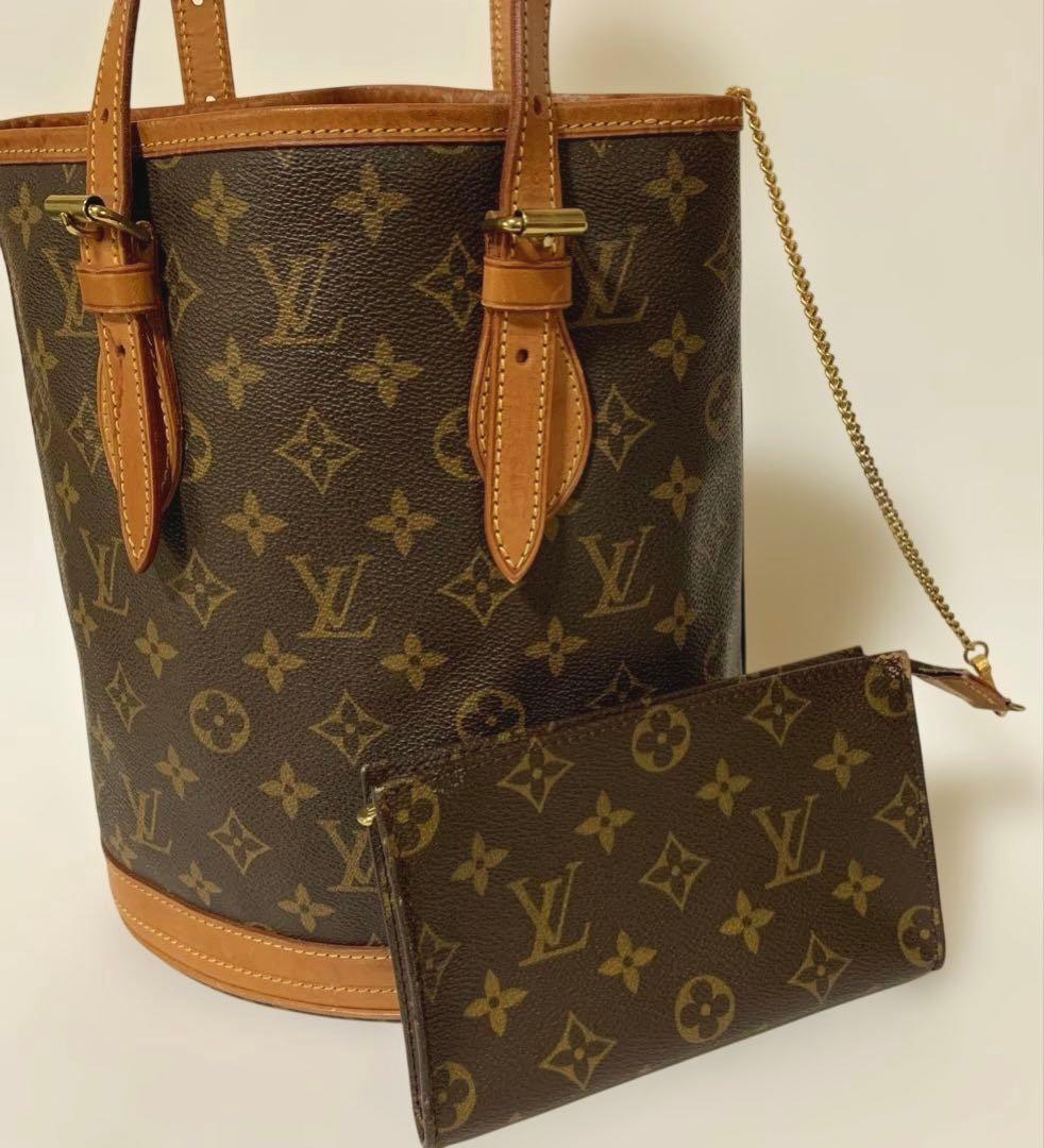 ルイヴィトン　モノグラム　バケツトートバッグ